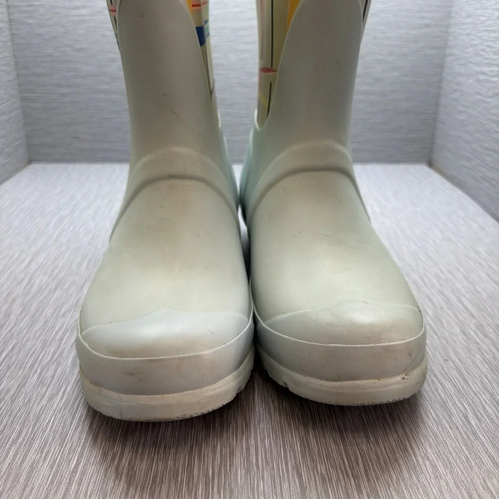 Hunter Original Short Rain Boots Tartan Plaid‎ Waterproof Wellies Womens US 7